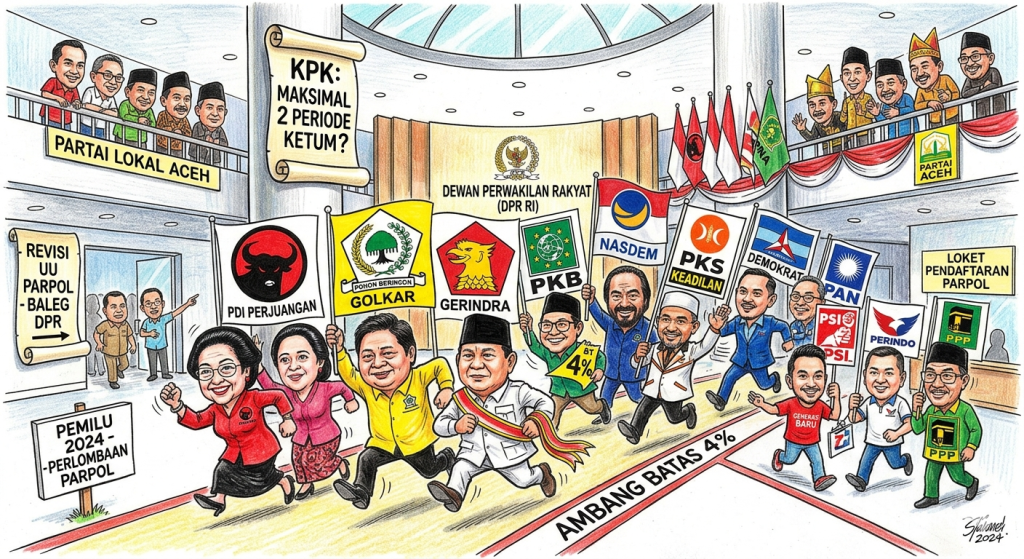 Ilustrasi Parpol di Indonesia