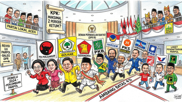 Ilustrasi Parpol di Indonesia